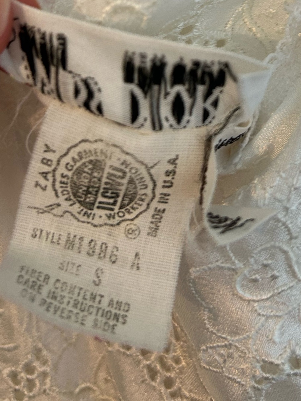 Dior Ivory Lace Slip Dress with Satin Ribbon - Picture 4 of 9